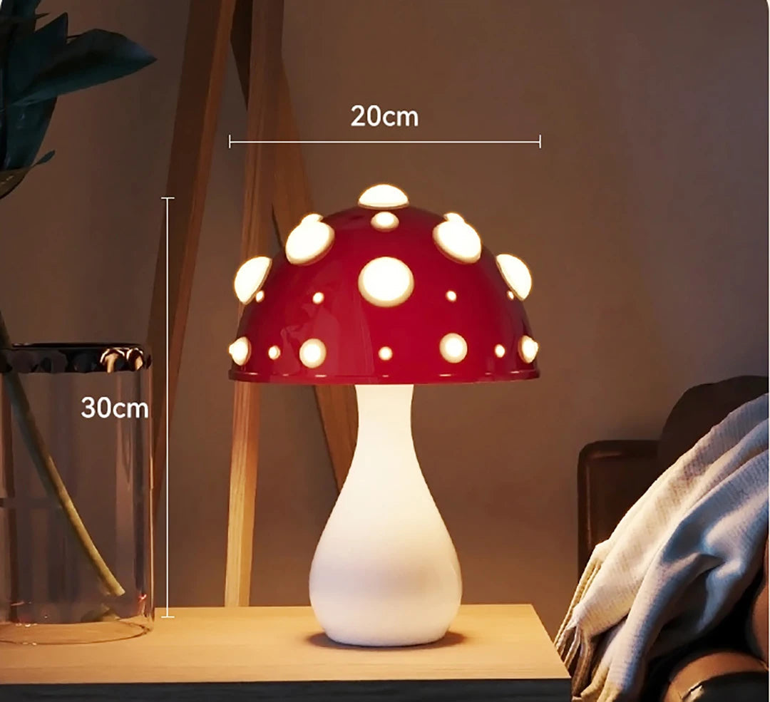 Amanita Mushroom LED Desk Lamp