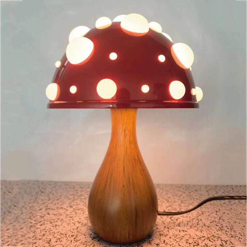 Amanita Mushroom LED Desk Lamp