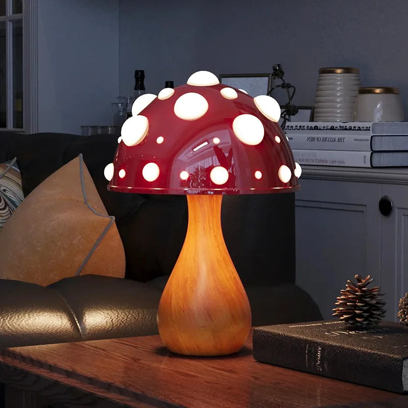 Amanita Mushroom LED Desk Lamp