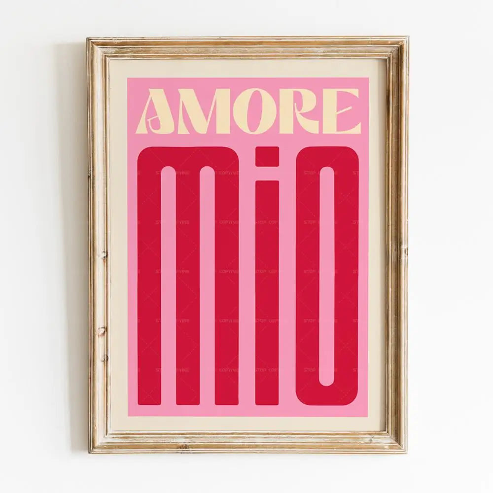 Amore Mio Canvas Wall Art