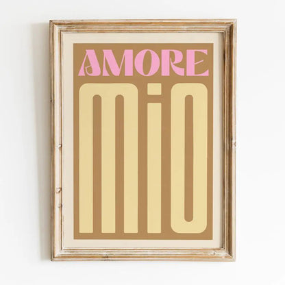 Amore Mio Canvas Wall Art