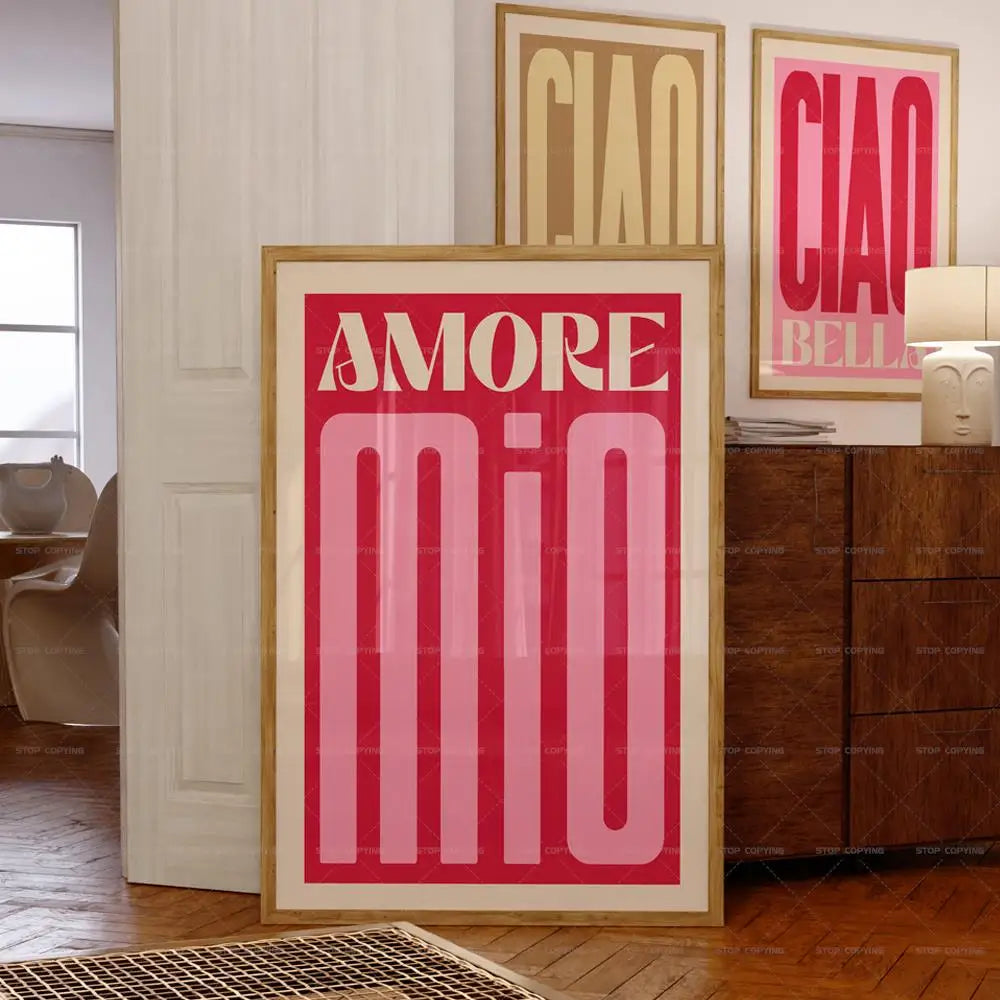 Amore Mio Canvas Wall Art