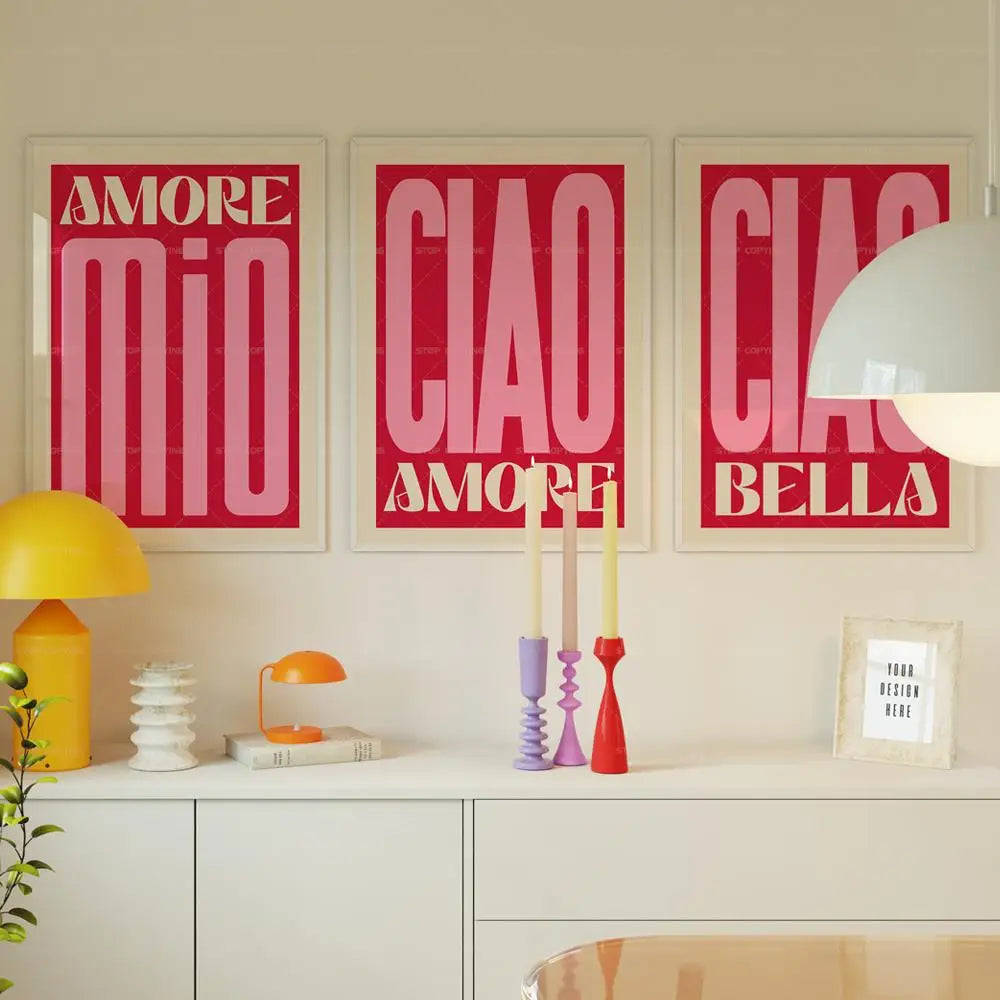 Amore Mio Canvas Wall Art