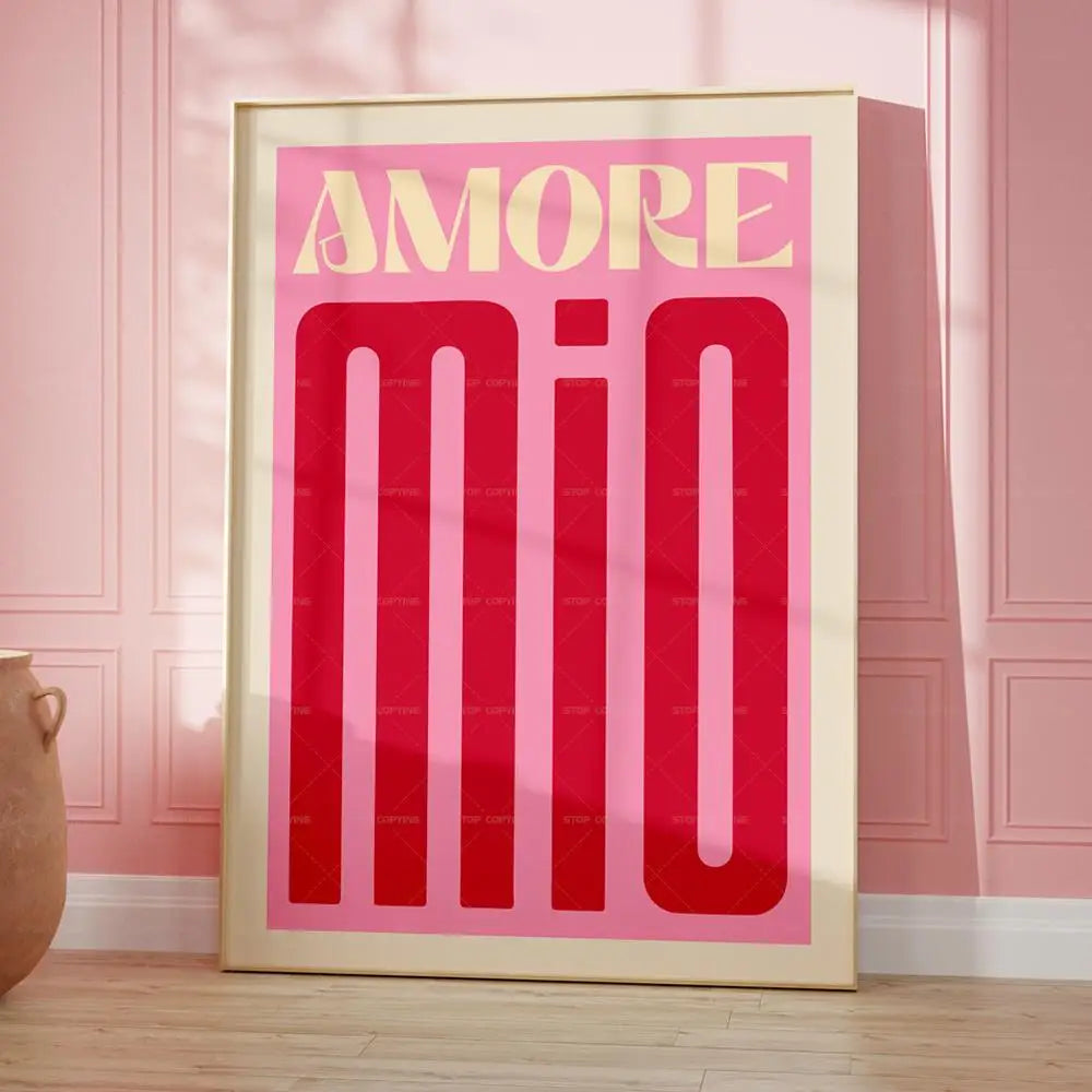 Amore Mio Canvas Wall Art