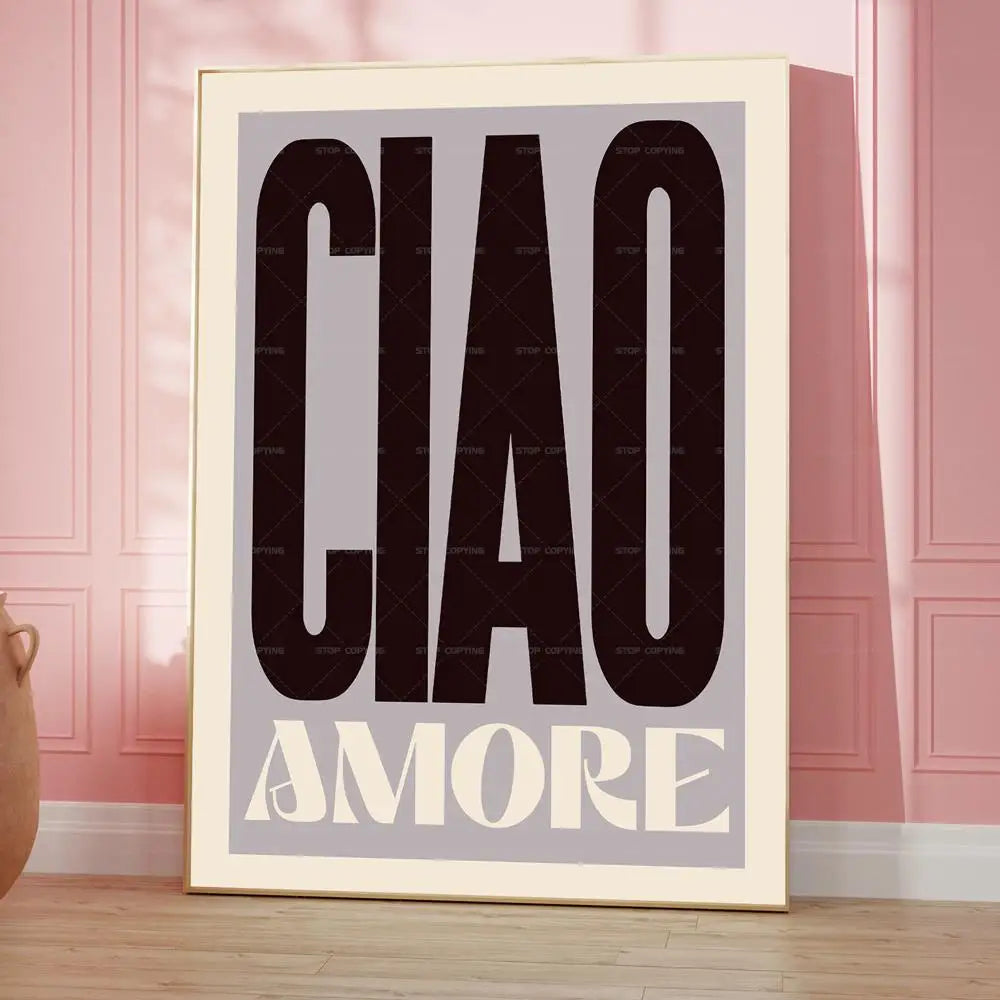 Amore Mio Canvas Wall Art