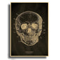 Anatomical Skeleton Kraft Paper Poster