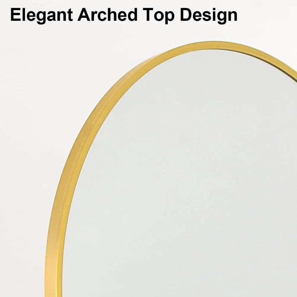 Arched Full Length Mirror - 21x64 Inch