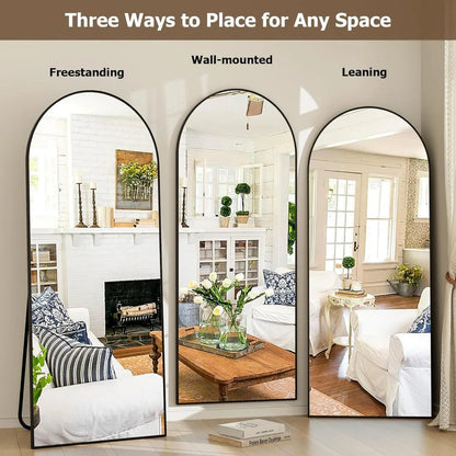 Arched Full Length Mirror - 21x64 Inch