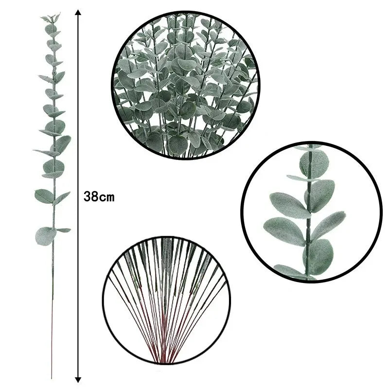 Artificial Eucalyptus Stems for Decor