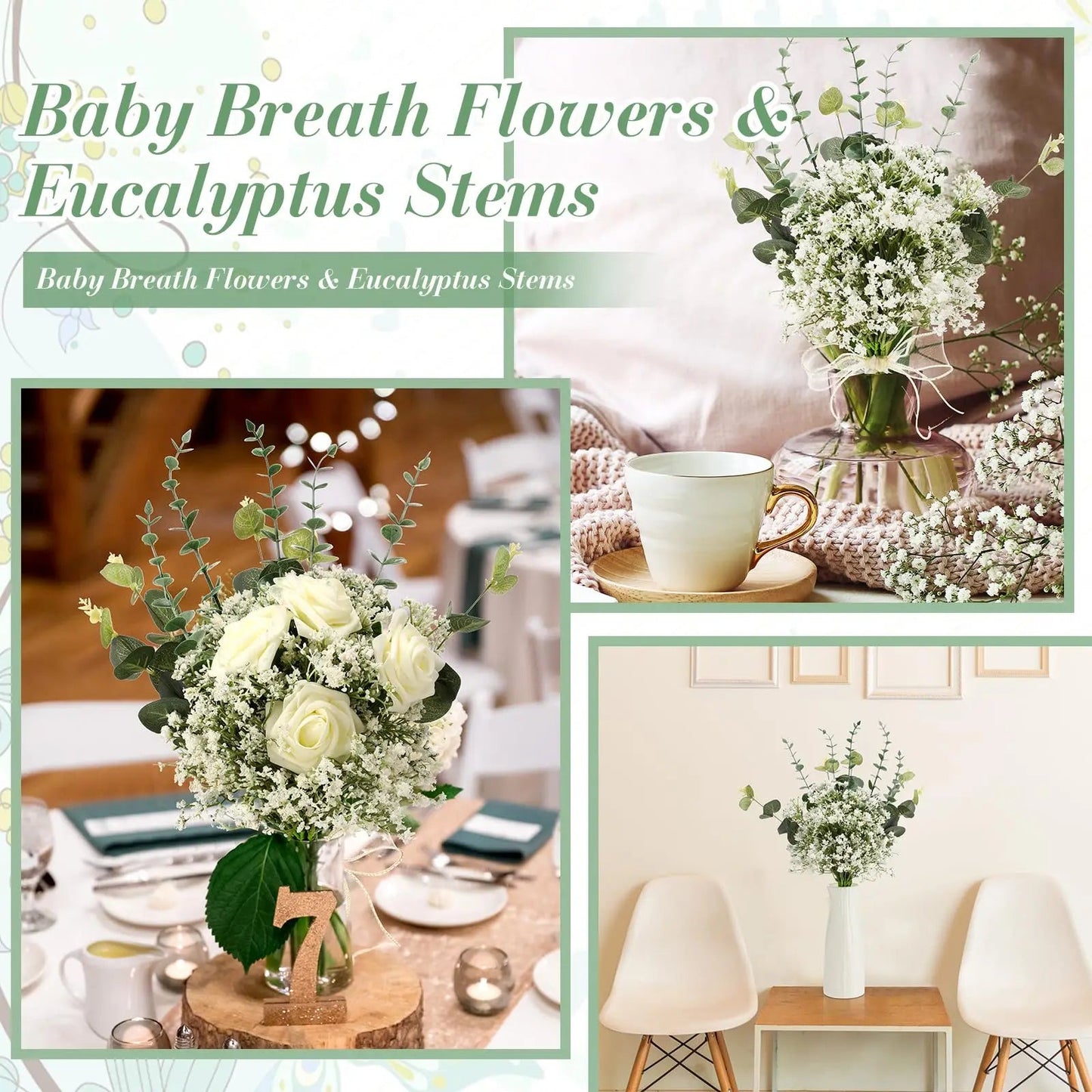 Artificial Gypsophila Baby Breath Flowers