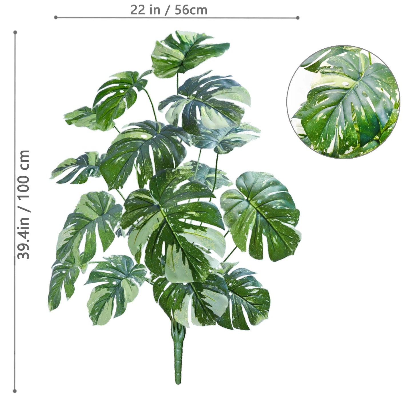 Artificial Monstera Leaf Plant 100cm