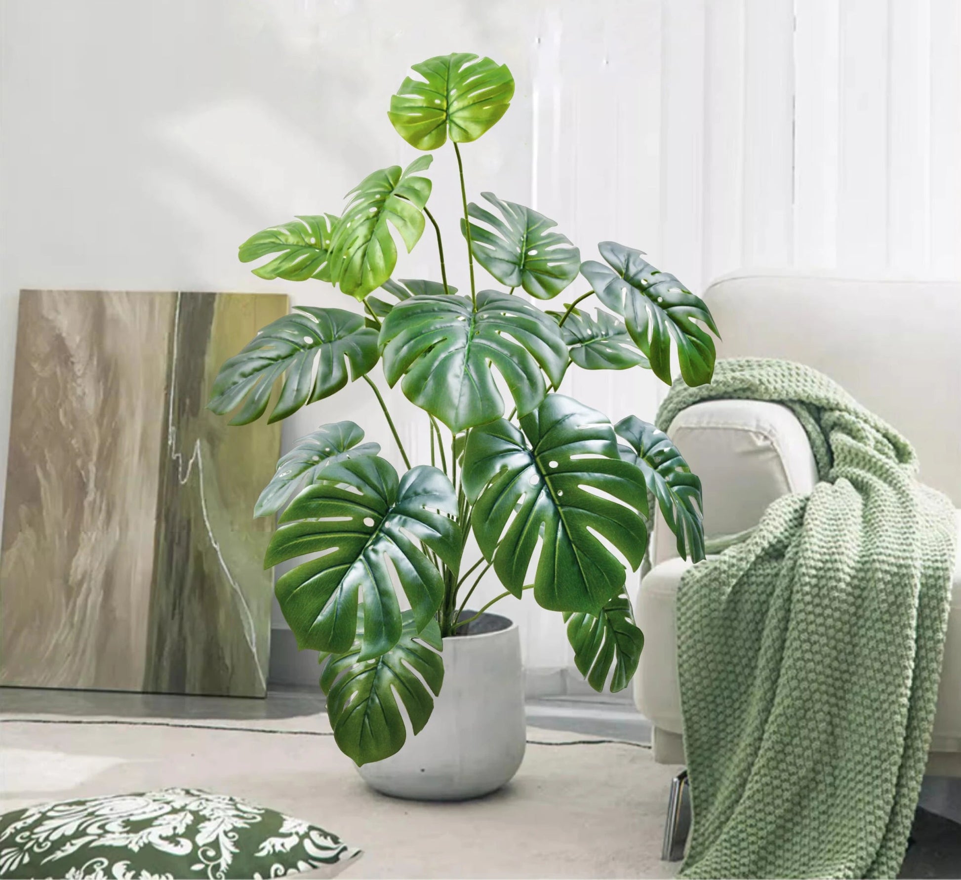 Artificial Monstera Leaf Plant 100cm