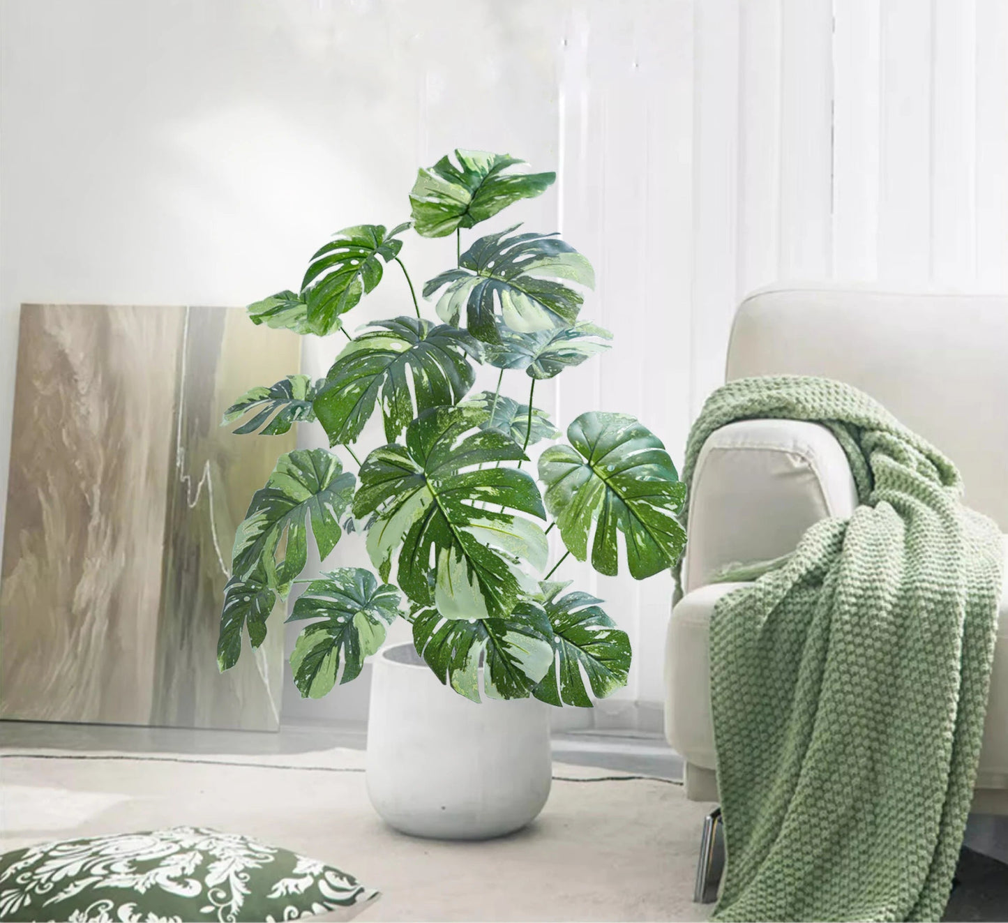 Artificial Monstera Leaf Plant 100cm