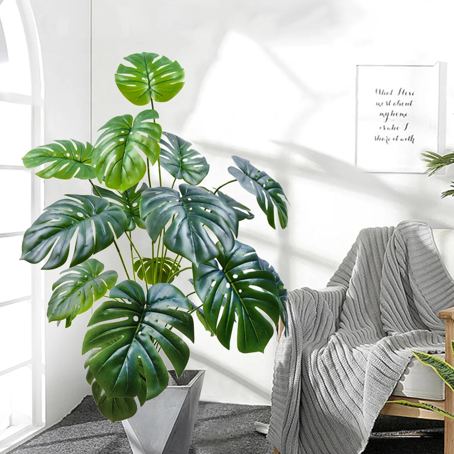 Artificial Monstera Leaf Plant 100cm