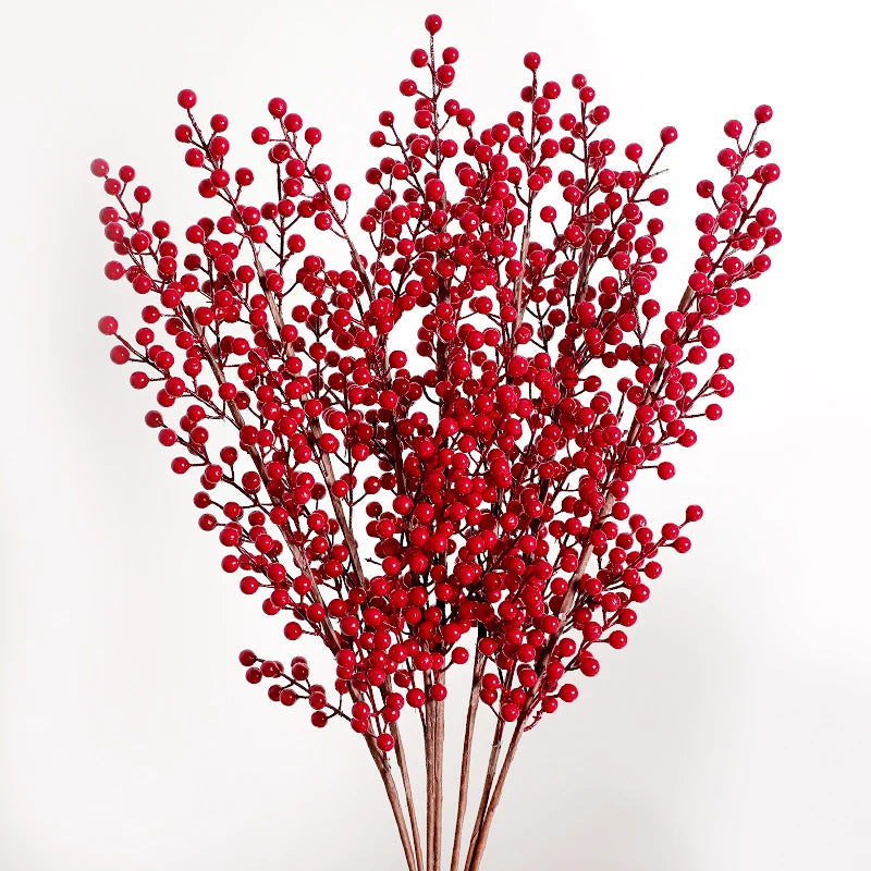 Artificial Red Berry Flower Bouquet