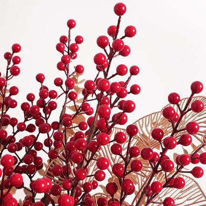 Artificial Red Berry Flower Bouquet