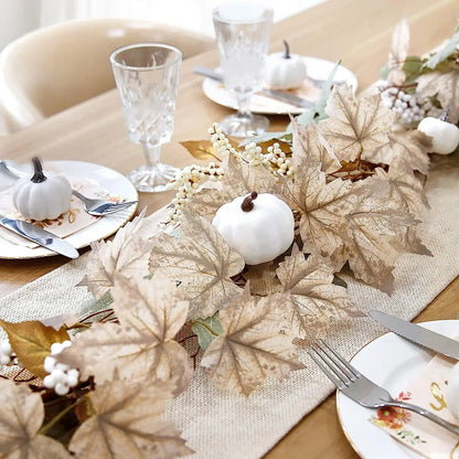 Autumn Maple Leaf Pumpkin Garland