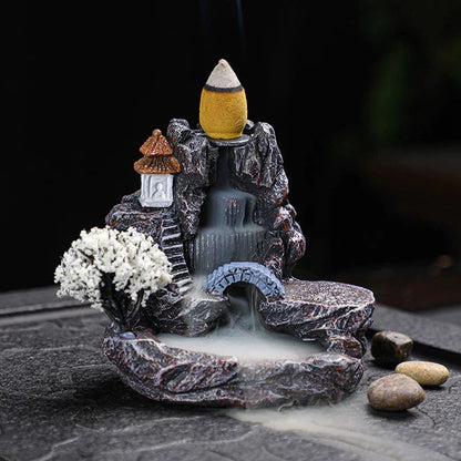 Backflow Waterfall Incense Burner Decor