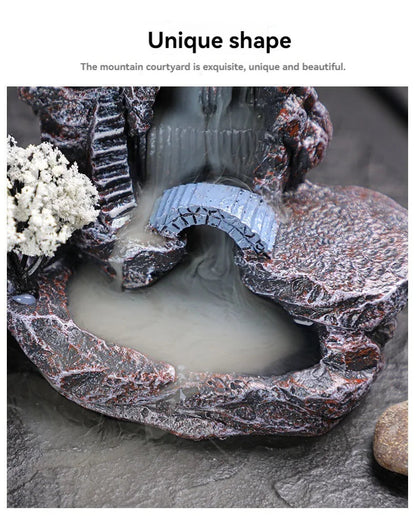 Backflow Waterfall Incense Burner Decor