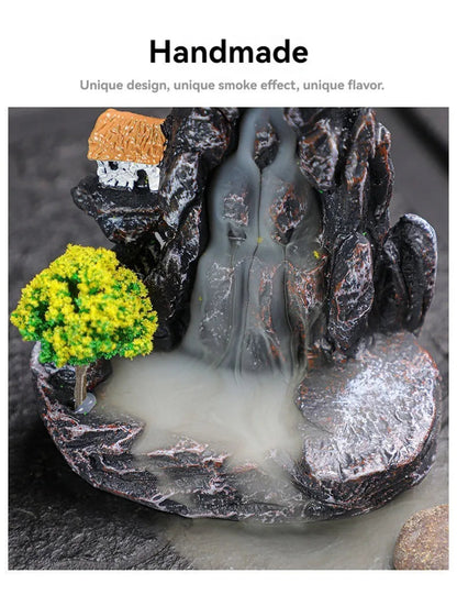 Backflow Waterfall Incense Burner Decor