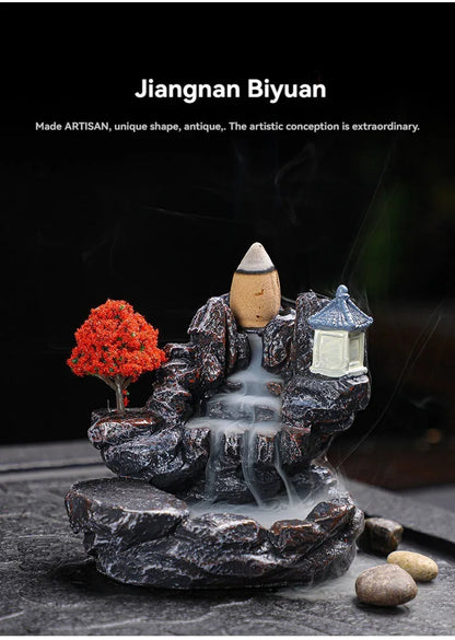 Backflow Waterfall Incense Burner Decor