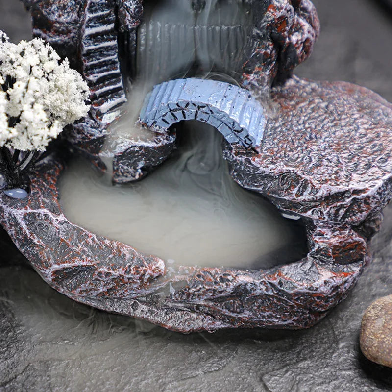 Backflow Waterfall Incense Burner Decor