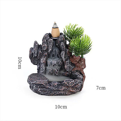 Backflow Waterfall Incense Burner Decor