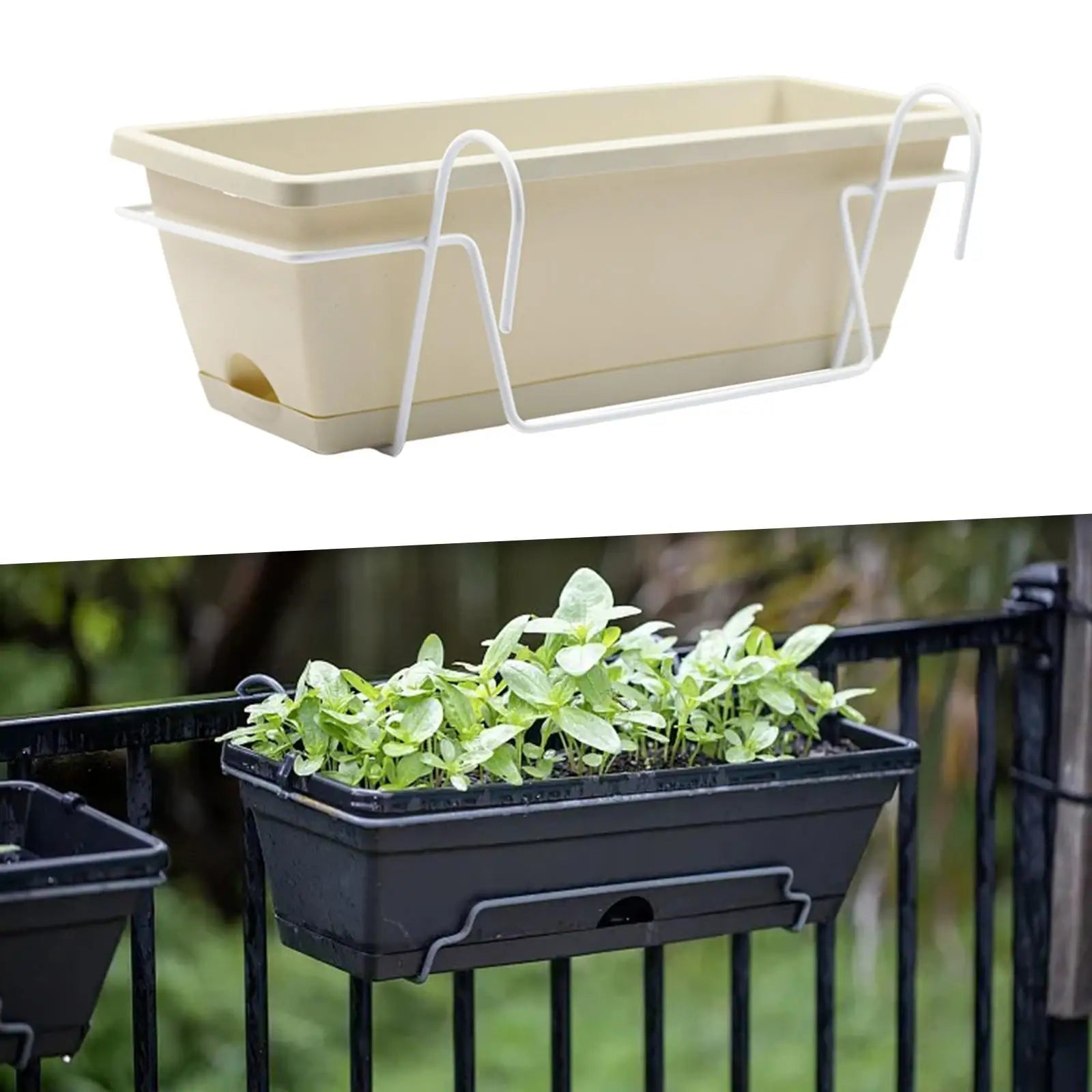 Balcony Railing Planter Box Set