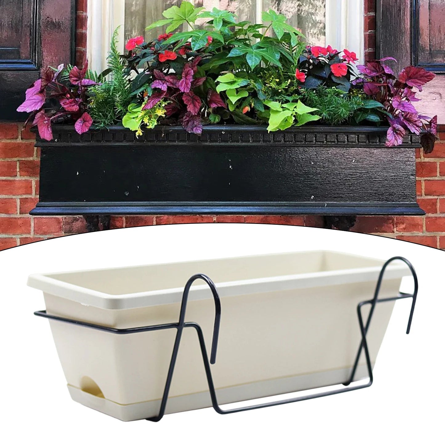 Balcony Railing Planter Box Set