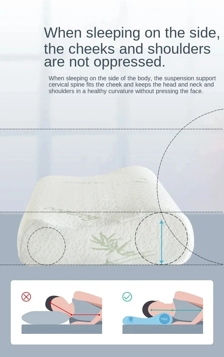 Bamboo Fiber Orthopaedic Memory Foam Pillow