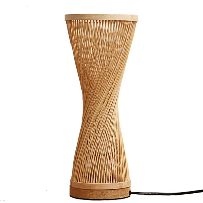 Bamboo Hand Knitted Table Lamp