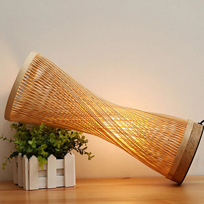 Bamboo Hand Knitted Table Lamp