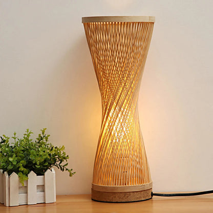 Bamboo Hand Knitted Table Lamp