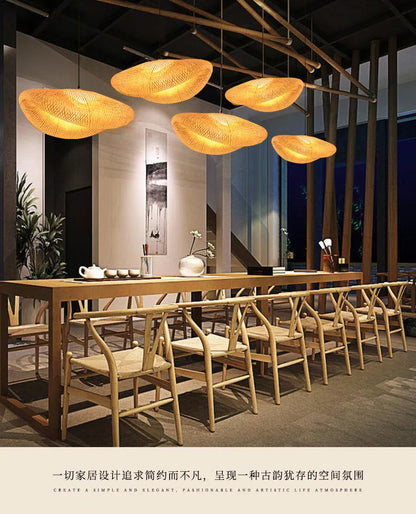 Bamboo Pendant Light 40cm Chandelier