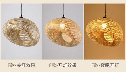 Bamboo Pendant Light 40cm Chandelier