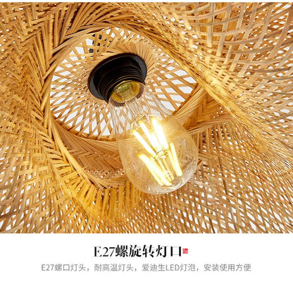 Bamboo Pendant Light 40cm Chandelier