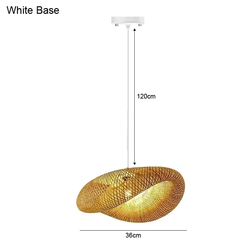 Bamboo Pendant Light 40cm Chandelier