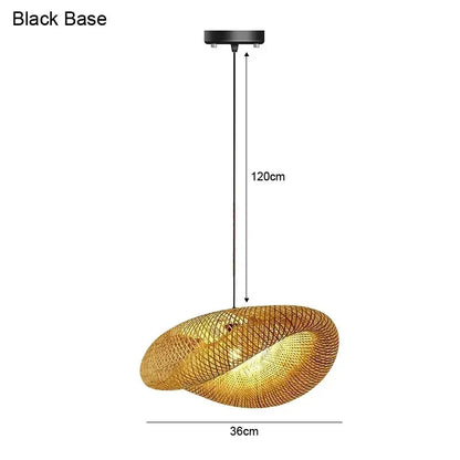 Bamboo Pendant Light 40cm Chandelier