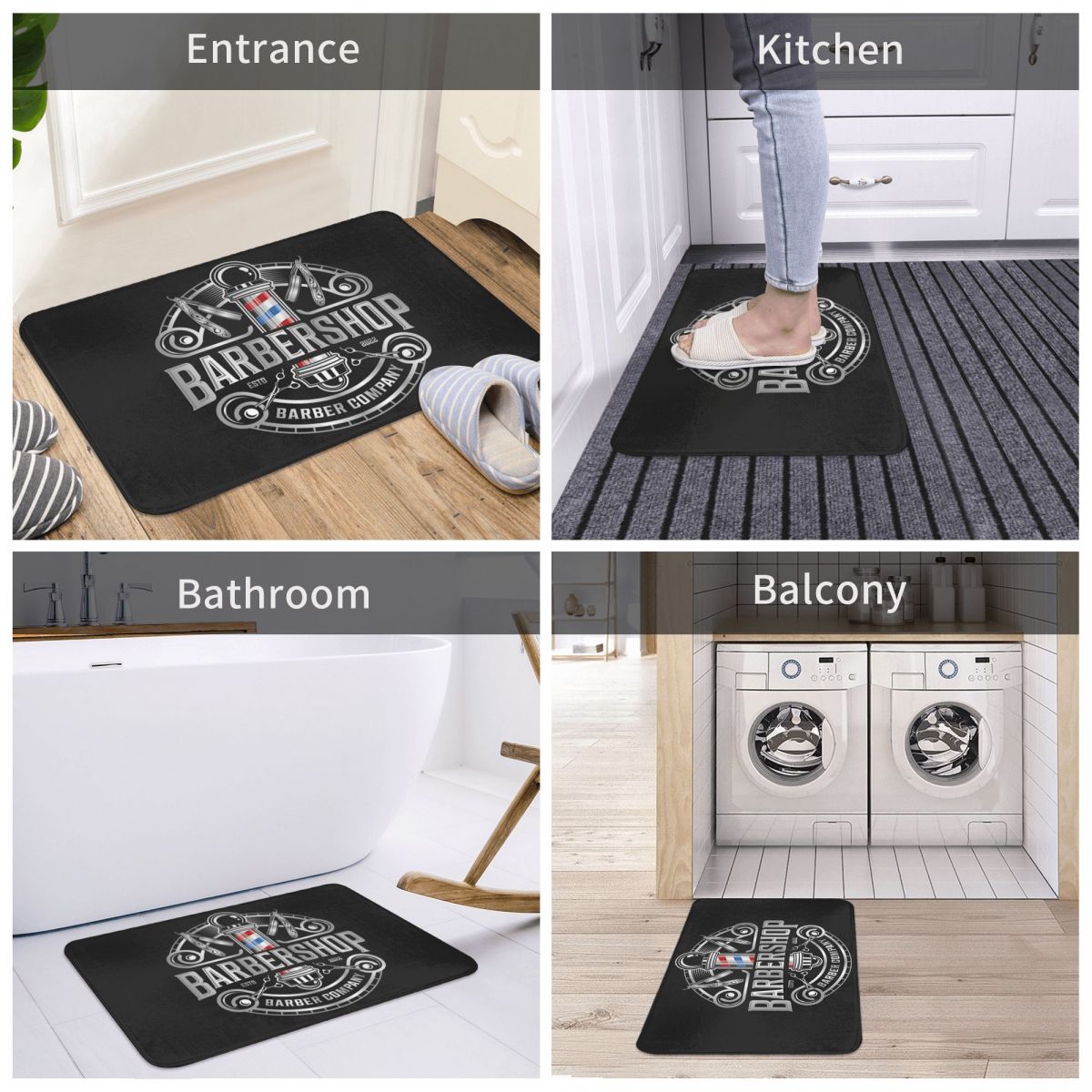 Barber Shop Non-Slip Doormat