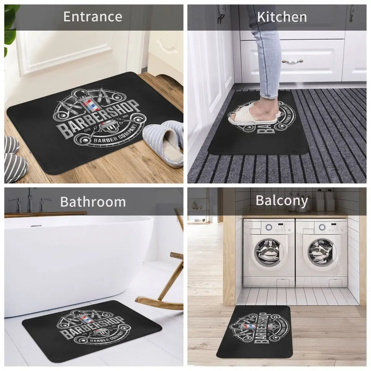 Barber Shop Non-Slip Entrance Mat