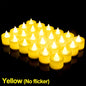 Battery-Powered LED Warm Yellow Candles