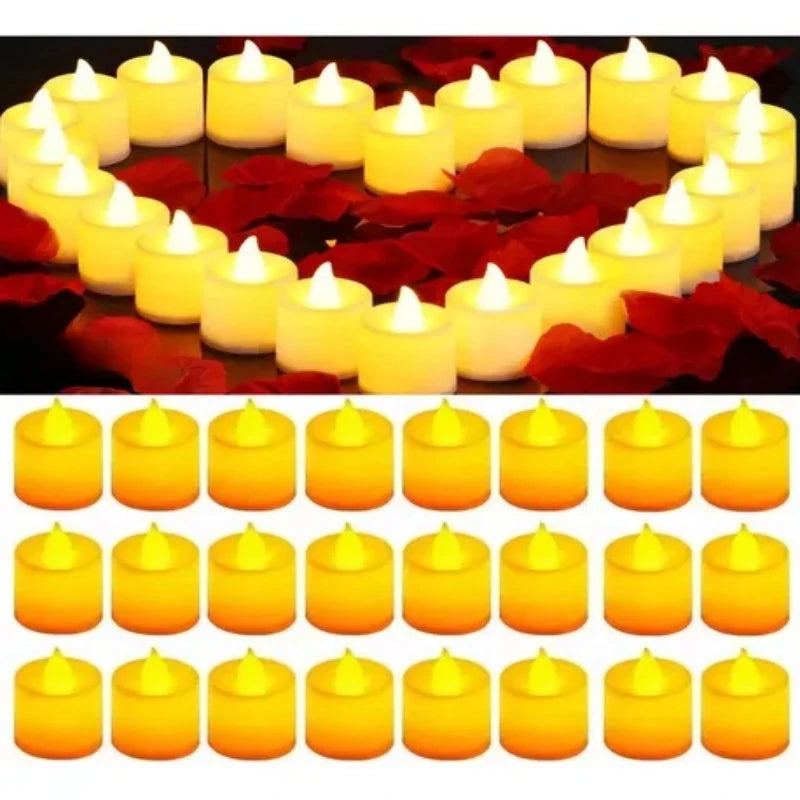 Battery-Powered LED Warm Yellow Candles