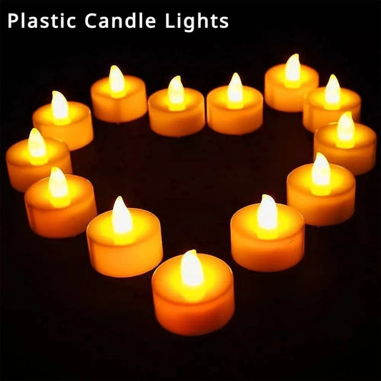 Battery-Powered LED Warm Yellow Candles