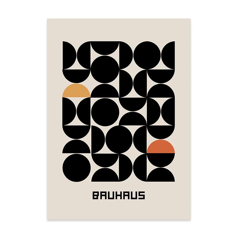 Bauhaus Abstract Canvas Wall Art