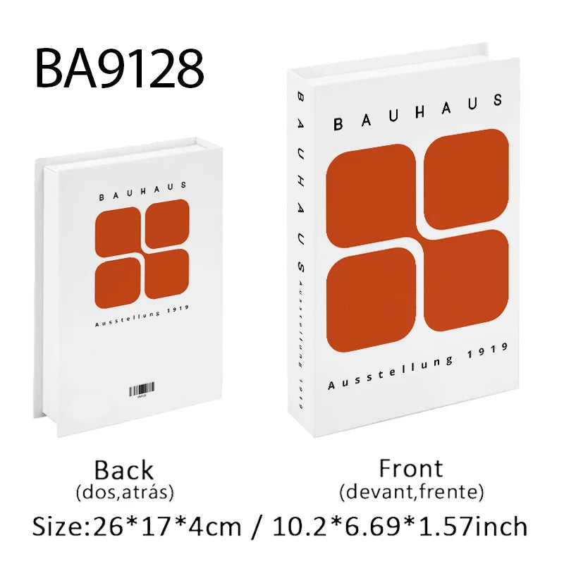 Bauhaus Elegant Decorative Storage Books