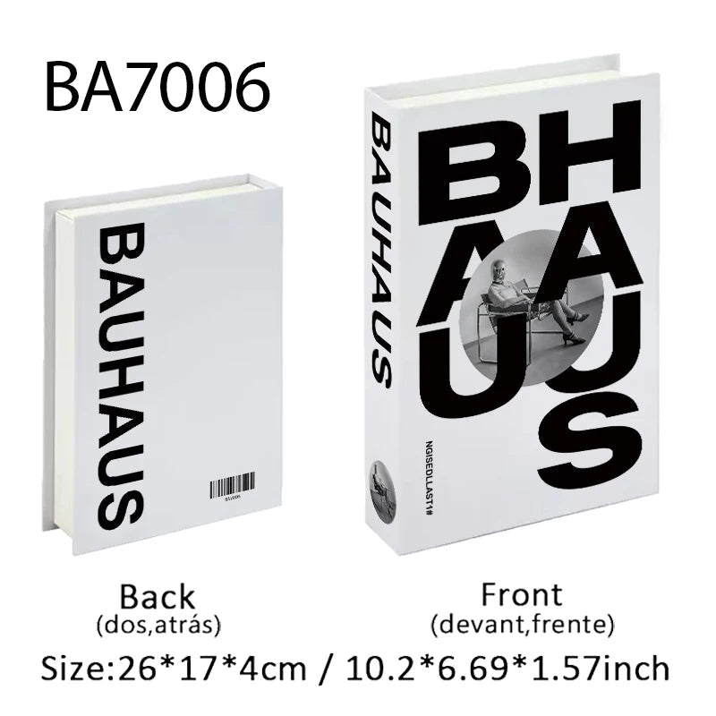 Bauhaus Elegant Decorative Storage Books