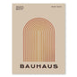 Bauhaus Half Circle Vintage Canvas Art