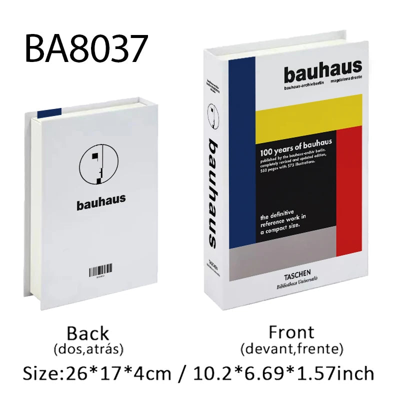 Bauhaus Luxury Fake Book Decor