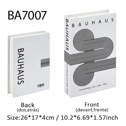 Bauhaus Luxury Fake Book Decor