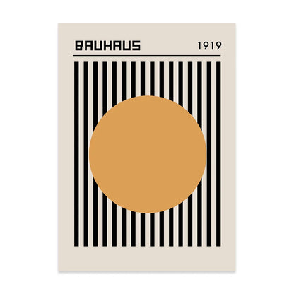 Bauhaus Minimalist Canvas Wall Art